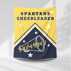 Spartans Personalized Cheer Blanket