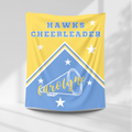 Hawks Personalized Cheer Blanket