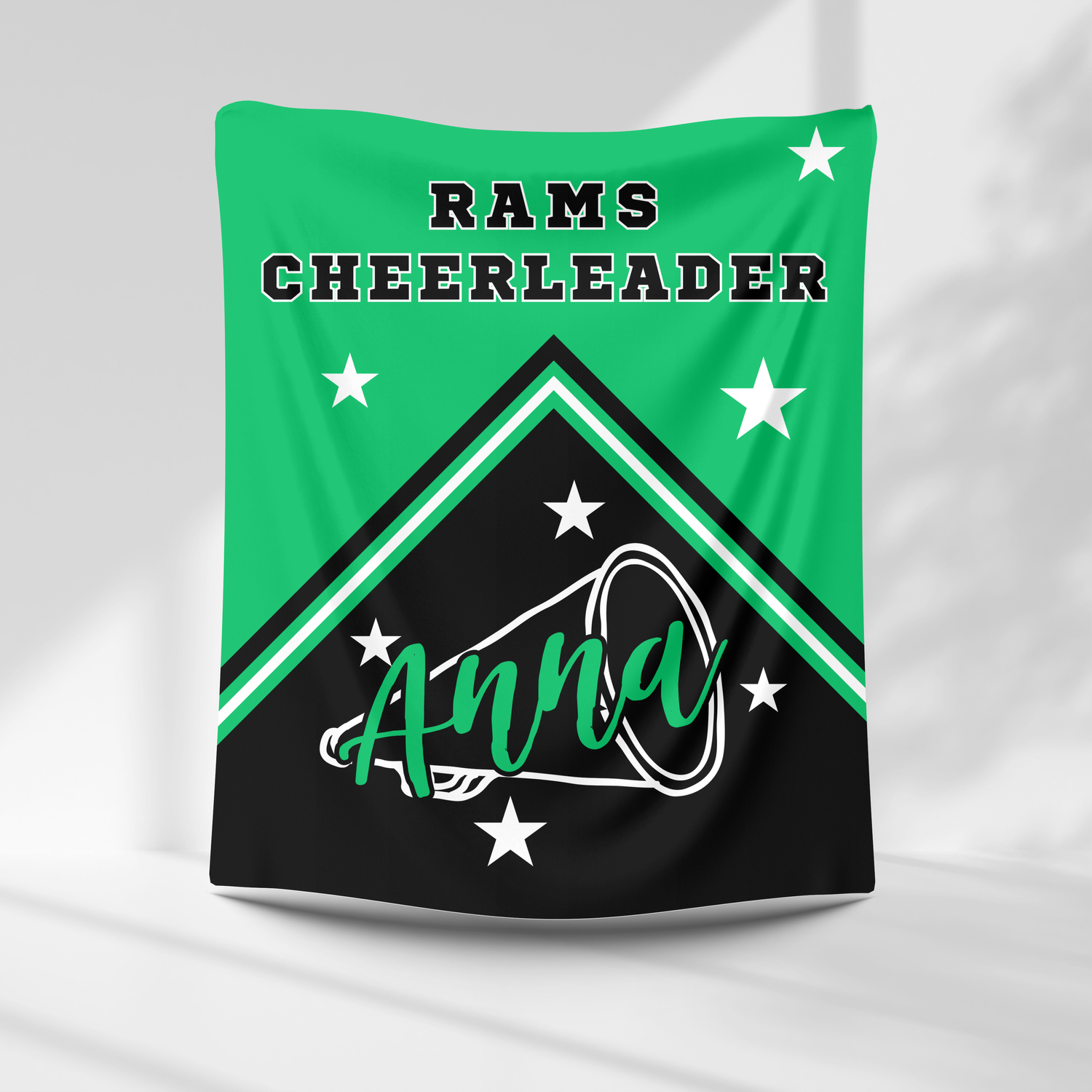 Rams Personalized Cheer Blanket