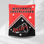 Wolfpack Personalized Cheer Blanket