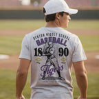 Benton MS Tigers Vintage Baseball Tee – personalization preview 2