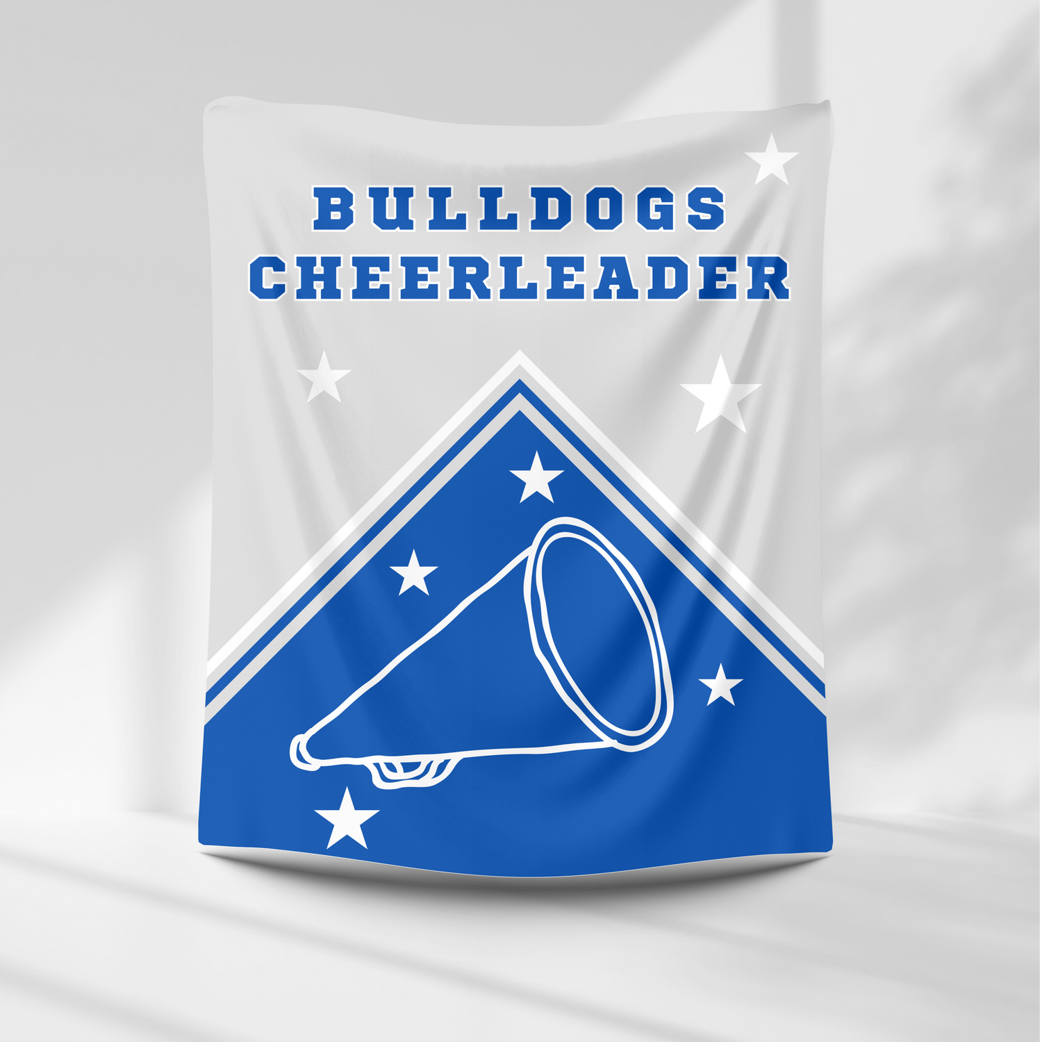 Bulldogs Personalized Cheer Blanket - NMS – personalization preview 1