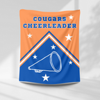 Cougars Personalized Cheer Blanket – personalization preview 1