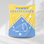Hawks Personalized Cheer Blanket – personalization preview 1