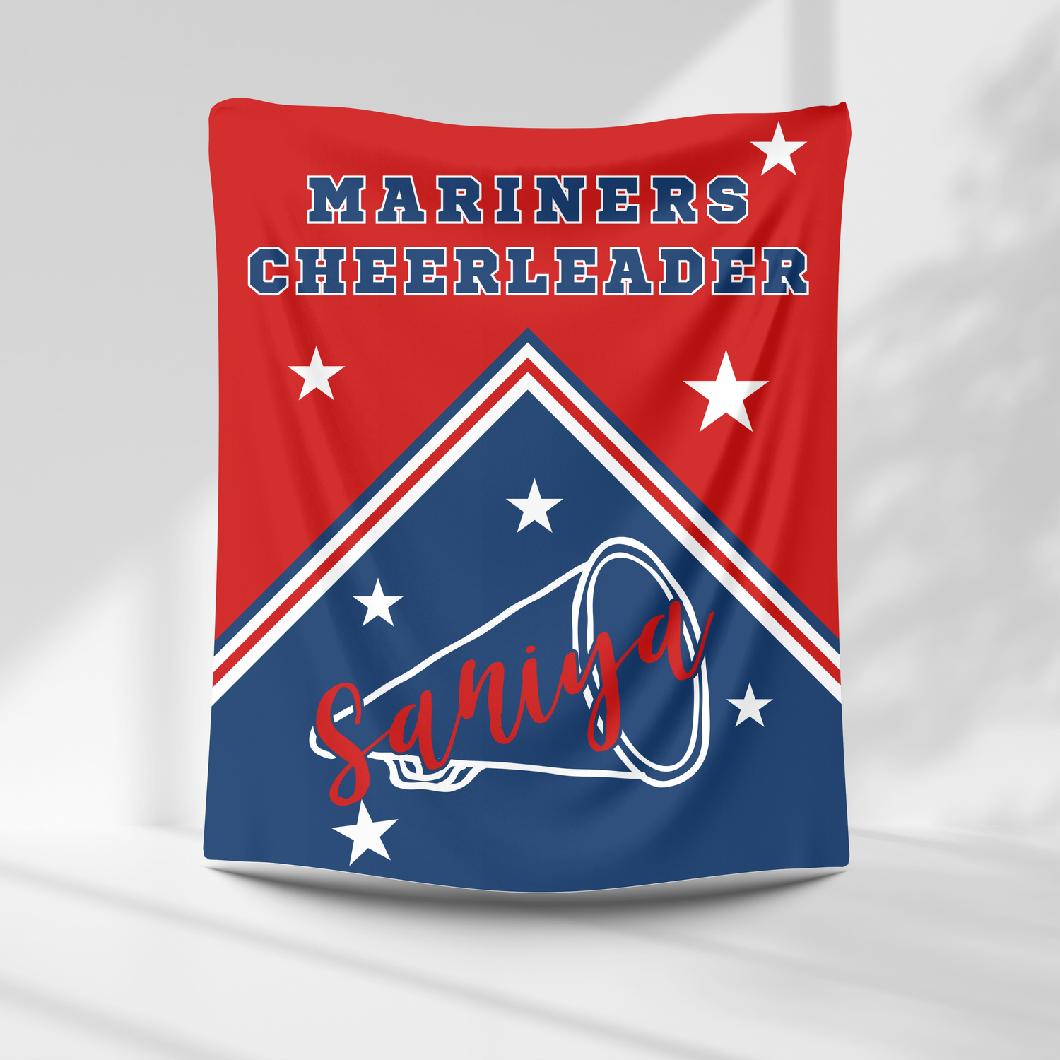 Mariners Personalized Cheer Blanket