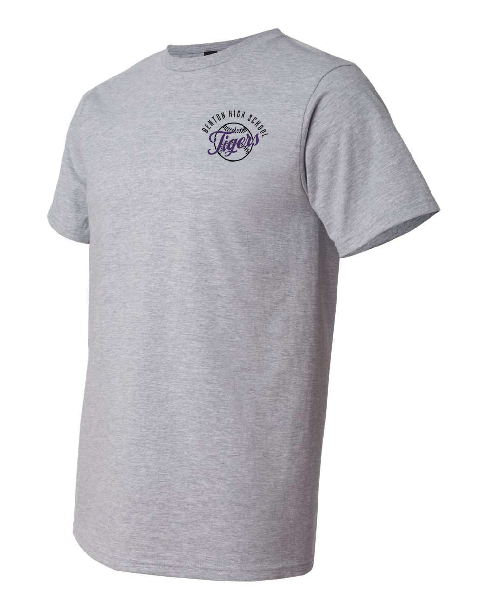 Benton Tigers Vintage Baseball Tee – personalization preview 4