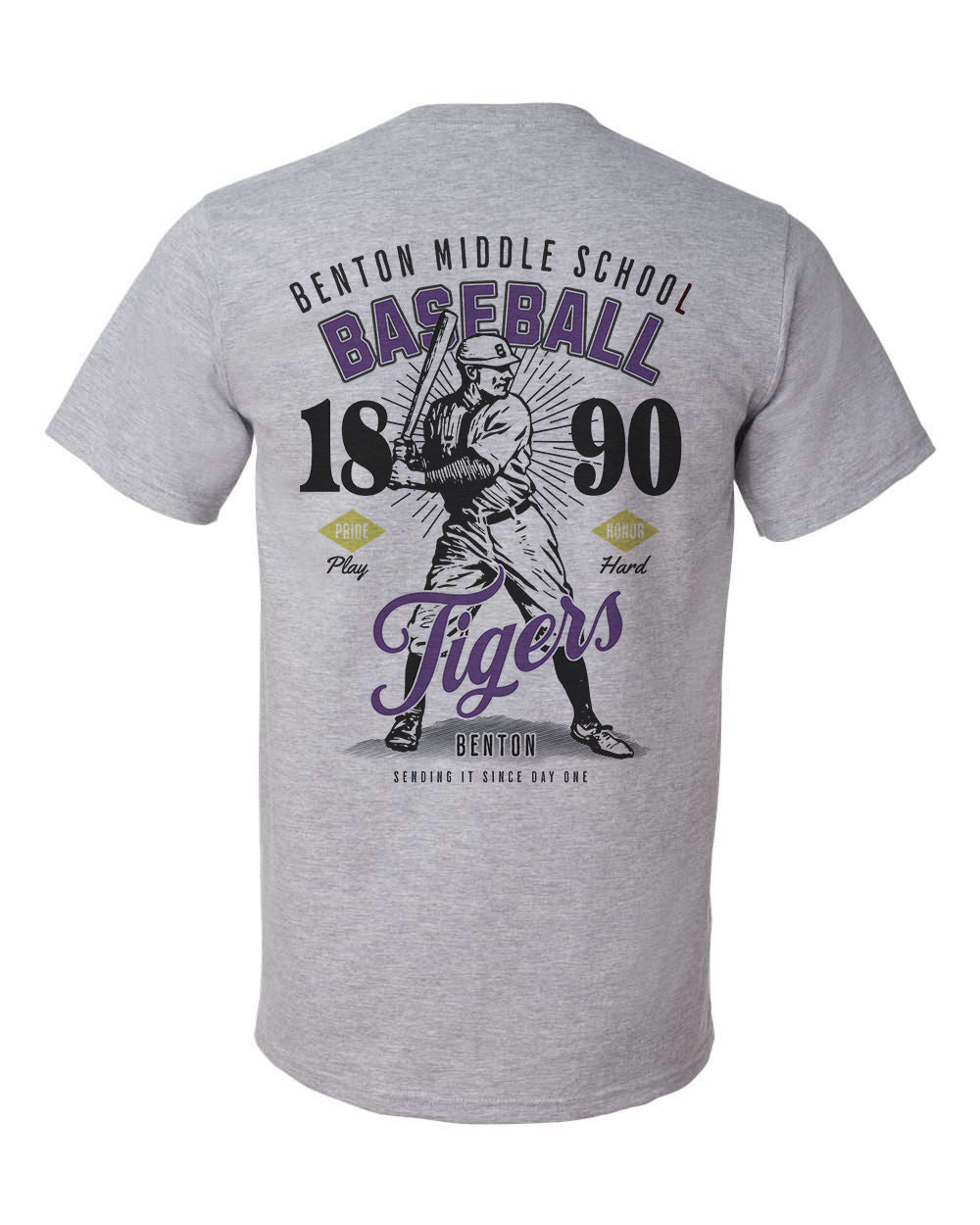Benton MS Tigers Vintage Baseball Tee