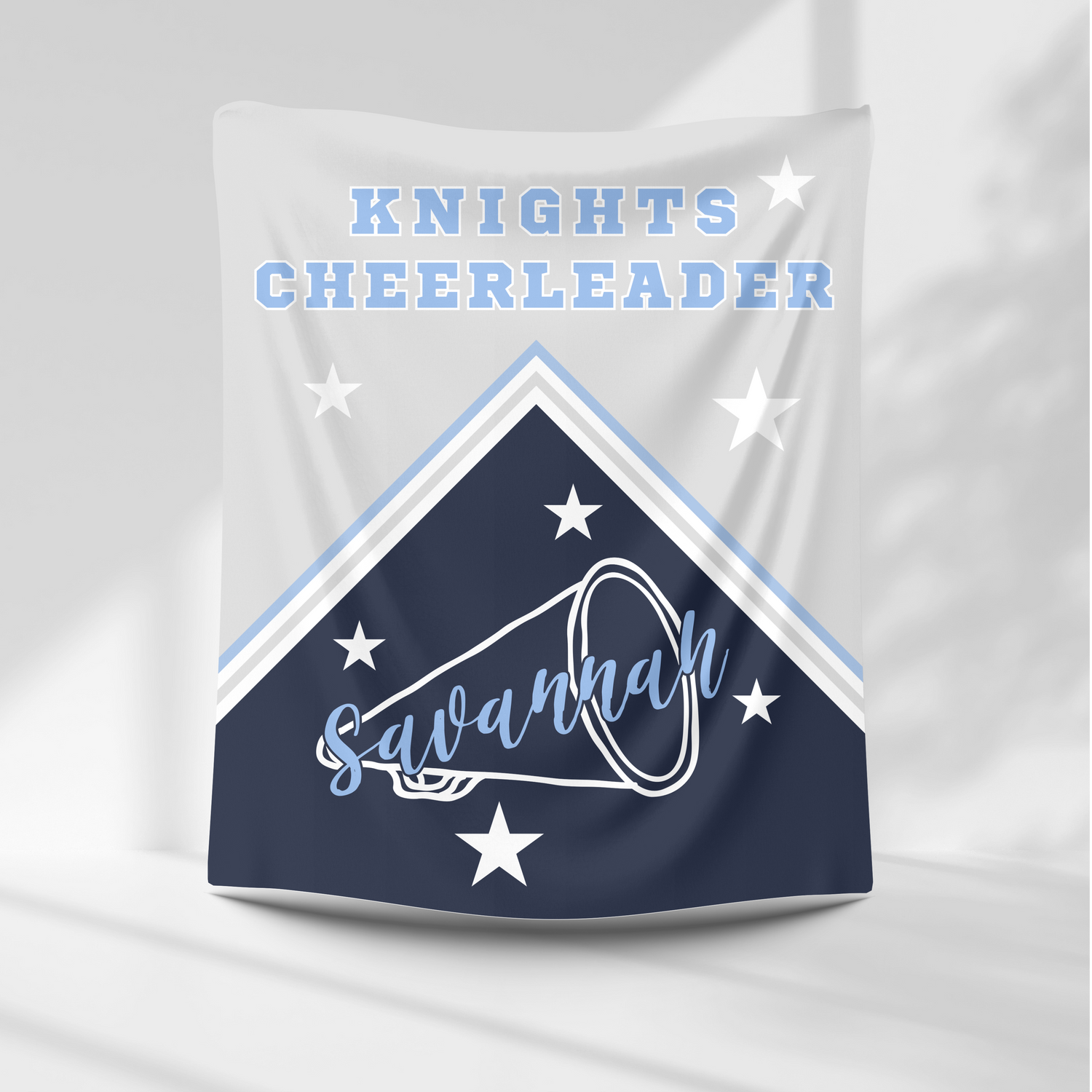 Knights Personalized Cheer Blanket - WHS