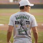 Green Oaks Giants Vintage Baseball Tee – personalization preview 2