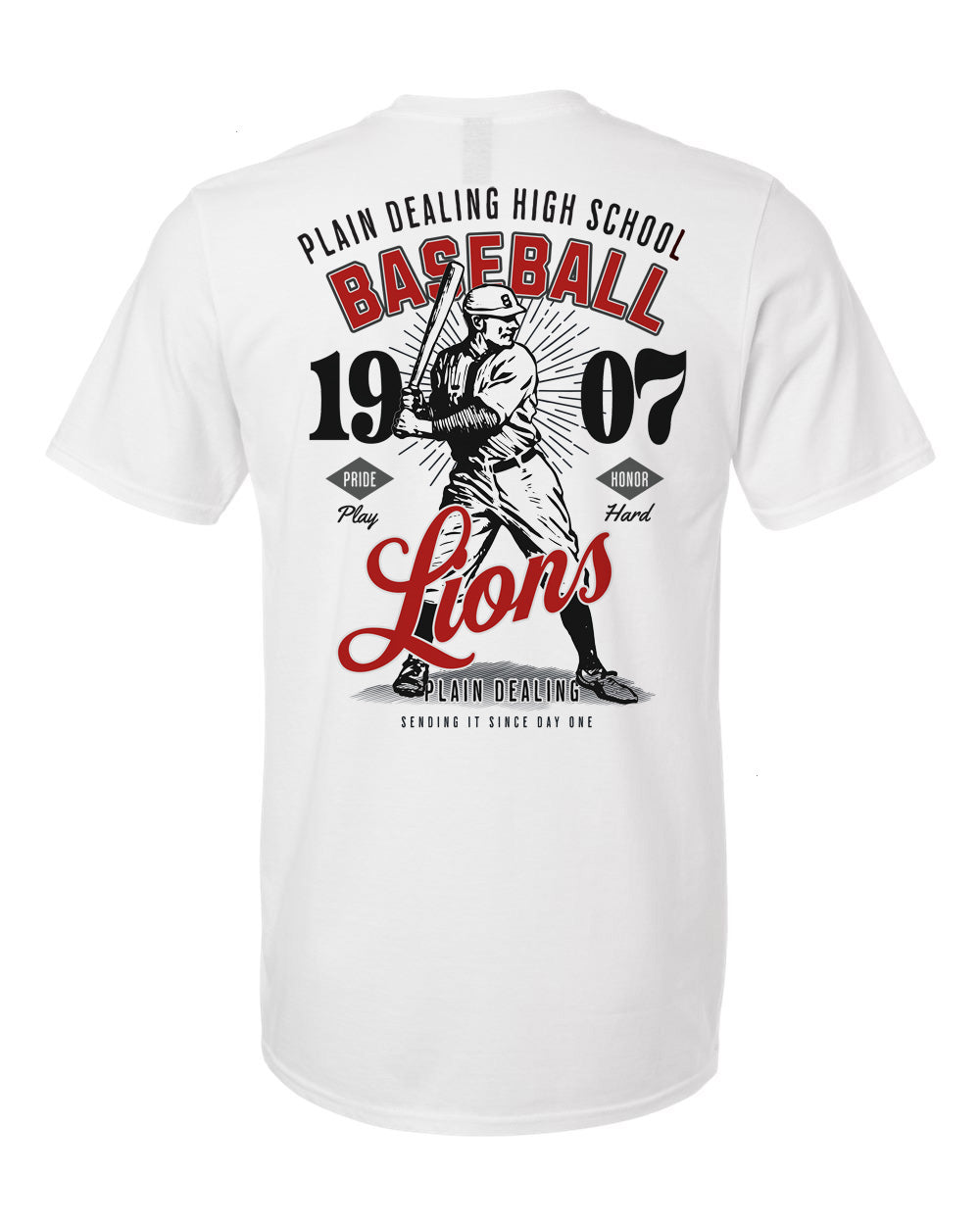 Plain Dealing Lions Vintage Baseball Tee