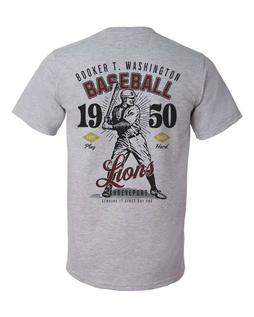 Booker T. Washington Lions Vintage Baseball Tee