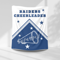 Raiders Personalized Cheer Blanket