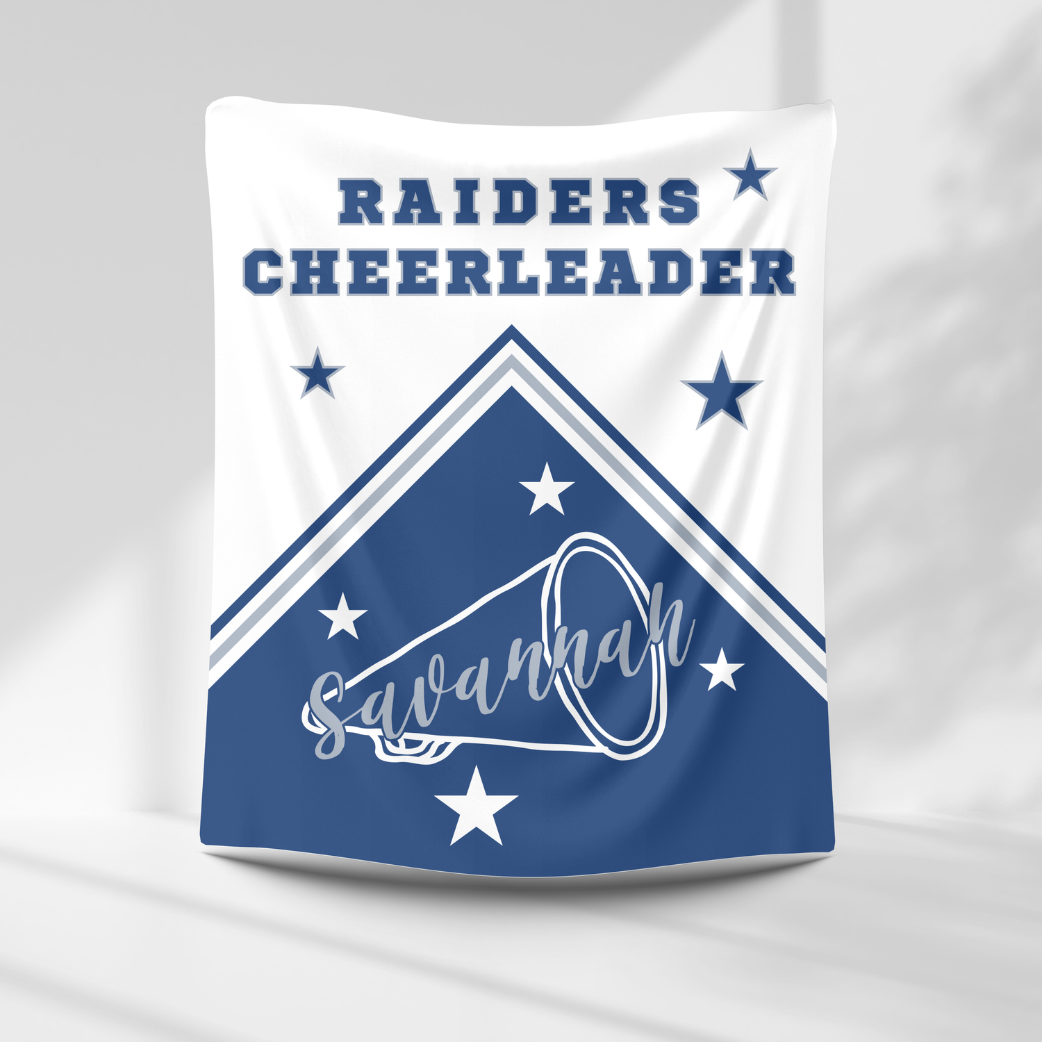 Raiders Personalized Cheer Blanket