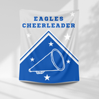 Eagles Personalized Cheer Blanket - EGMS – personalization preview 3