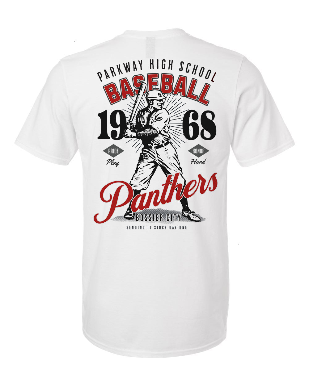 Parkway Panthers Vintage Baseball Tee – personalization preview 4