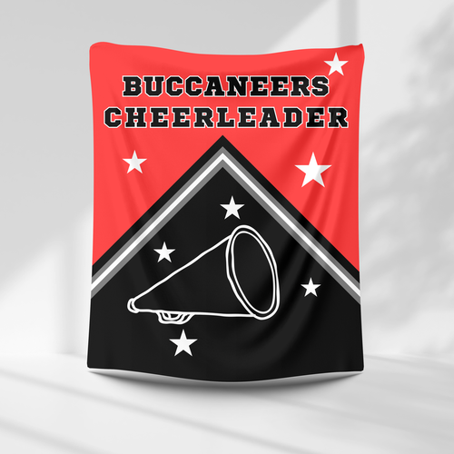 Buccaneers Personalized Cheer Blanket - HHS – personalization preview 1