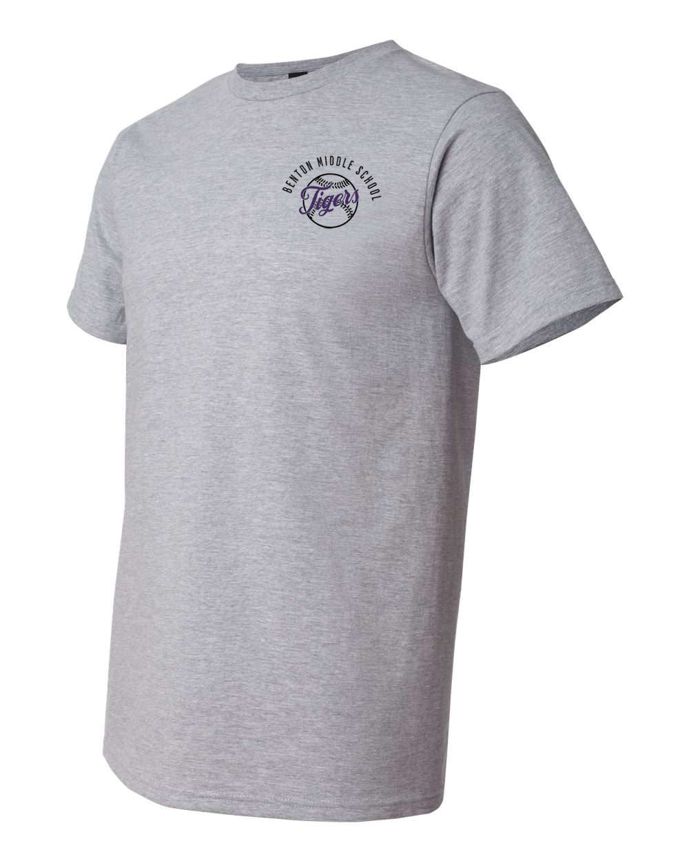 Benton MS Tigers Vintage Baseball Tee – personalization preview 3