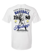 Caddo Middle Magnet Mustangs Vintage Baseball Tee