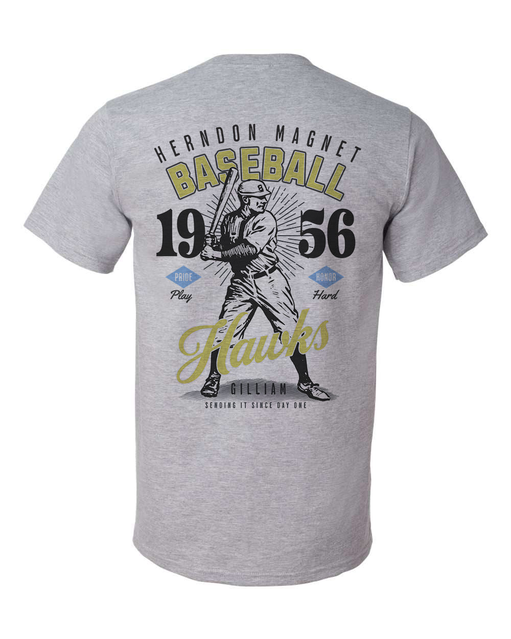 Herndon Hawks Vintage Baseball Tee