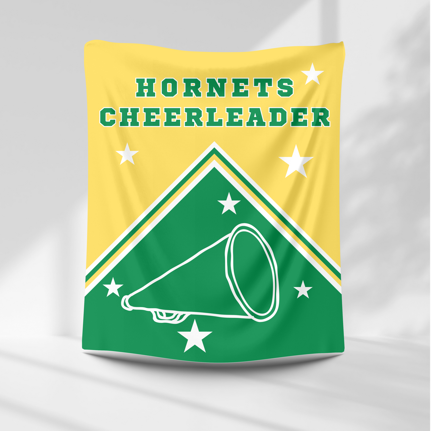 Hornets Personalized Cheer Blanket – personalization preview 1
