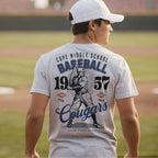 Cope Cougars Vintage Baseball Tee – personalization preview 3