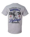 Broadmoor Bulldogs Vintage Baseball Tee