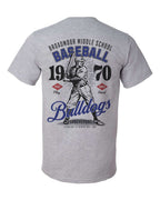 Broadmoor Bulldogs Vintage Baseball Tee