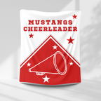 Mustangs Personalized Cheer Blanket - CMHS – personalization preview 1