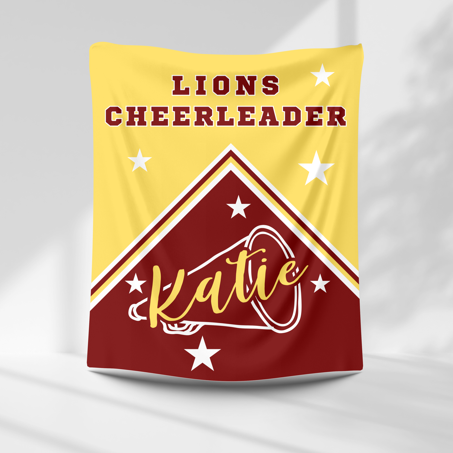 Lions Personalized Cheer Blanket - BTWHS
