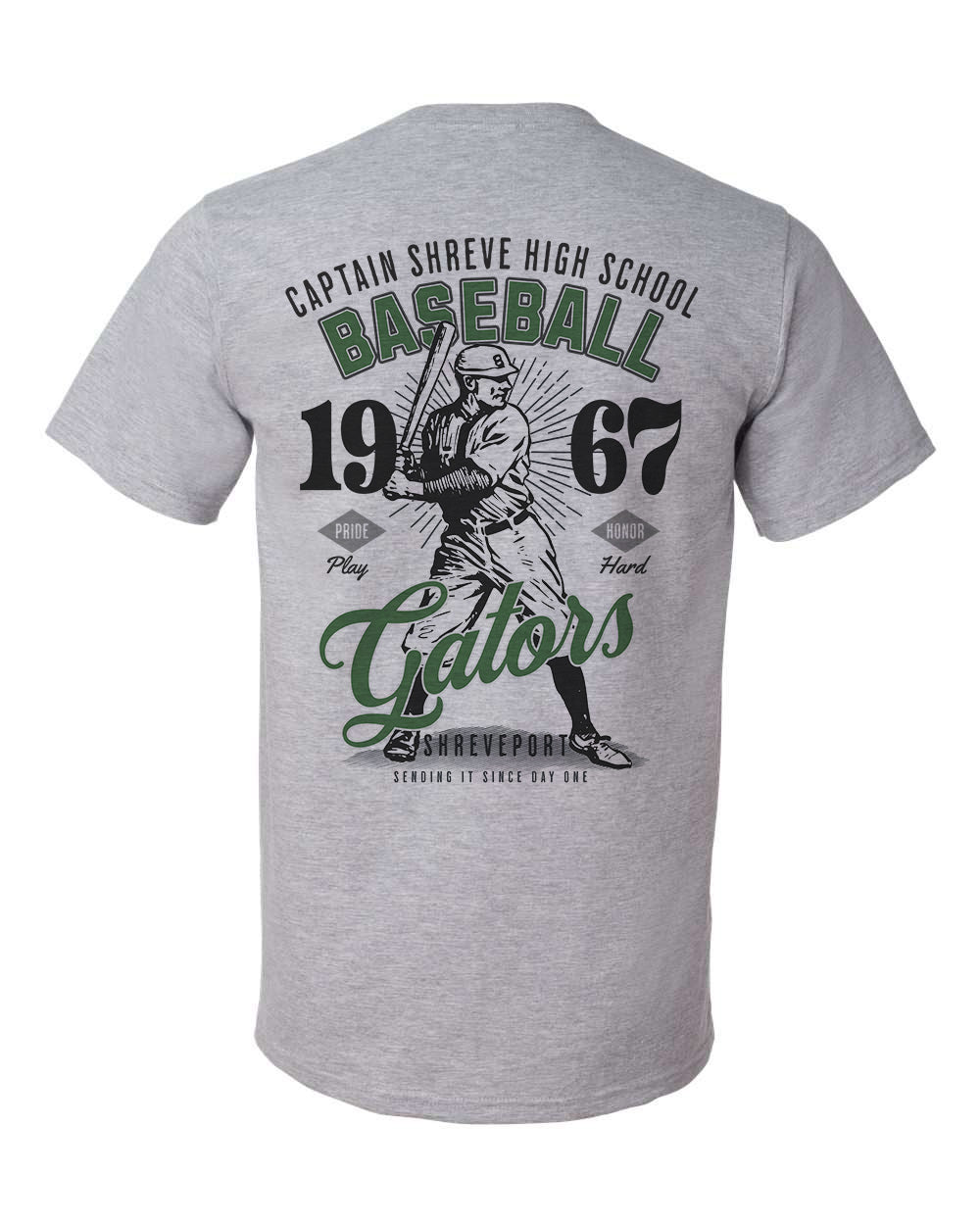 Captain Shreve Gators Vintage Baseball Tee