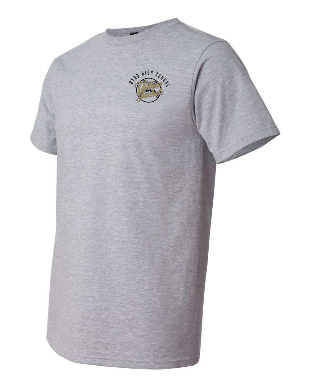 Byrd Yellow Jackets Vintage Baseball Tee – personalization preview 3