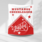 Mustangs Personalized Cheer Blanket - CMHS
