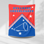 Bulldogs Personalized Cheer Blanket - BMS – personalization preview 1