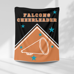 Falcons Personalized Cheer Blanket – personalization preview 1