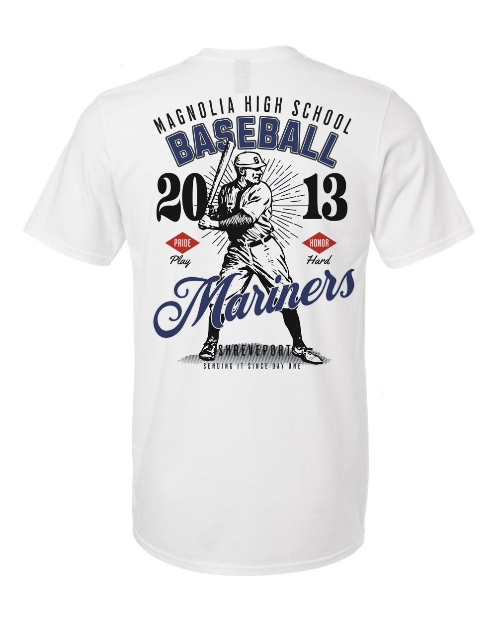 Magnolia Mariners Vintage Baseball Tee – personalization preview 4