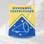 Mustangs Personalized Cheer Blanket - CMHS – personalization preview 3
