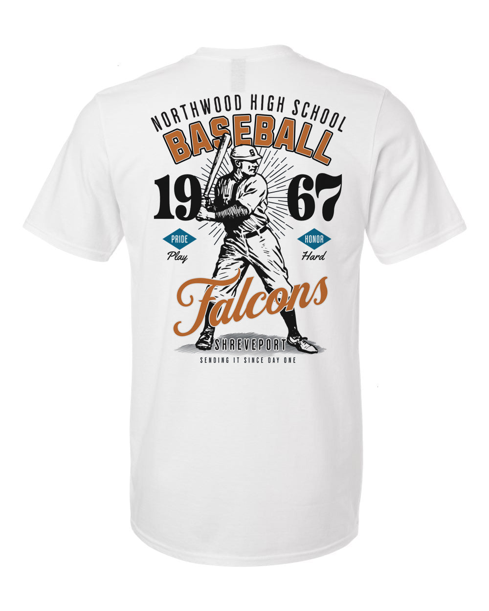 Northwood Falcons Vintage Baseball Tee